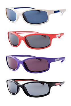 Sports glasses with various color lenses